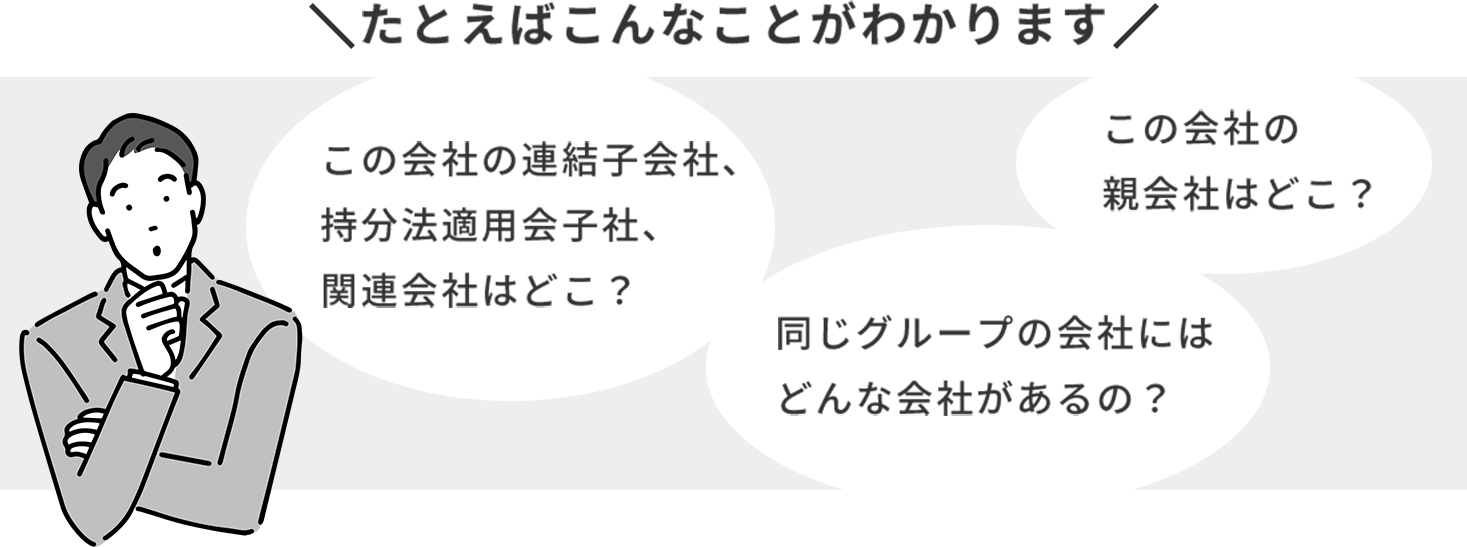 たとえばこんなことがわかります